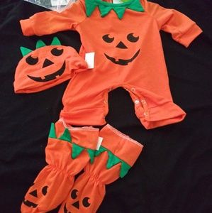 Infant 0-6 mths Pumpkin costume